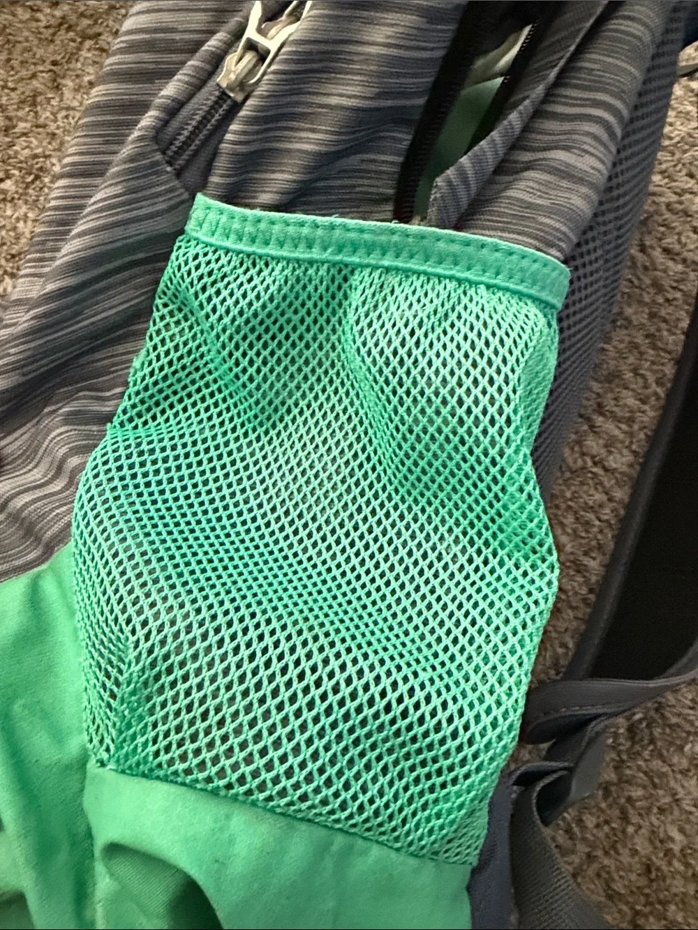 adidas Gray Striped Backpack